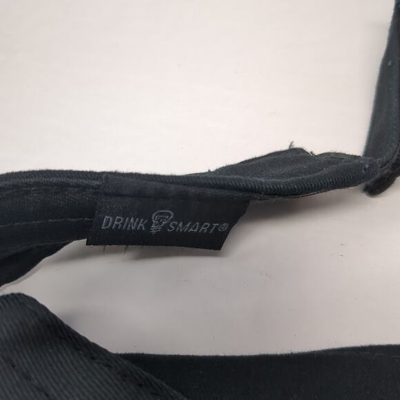 Jim Beam Black Strapback Visor Hat Black One Size Adjustable Outdoor - Picture 9 of 10